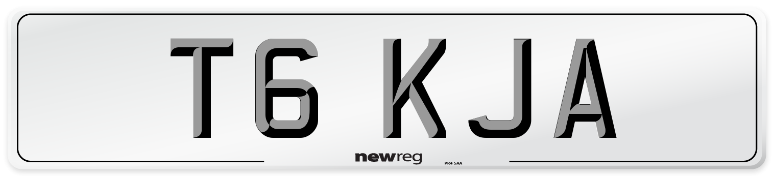 T6 KJA Number Plate from New Reg